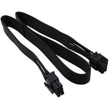 Load image into Gallery viewer, COMeap CPU Cable for Seasonic PSUs, PCIe 8 Pin Male to CPU 8 Pin (4+4 Detachable) Male EPS-12V Motherboard Power Adapter 25-inch(63cm), Black_1
