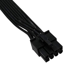 Load image into Gallery viewer, COMeap CPU Cable for Seasonic PSUs, PCIe 8 Pin Male to CPU 8 Pin (4+4 Detachable) Male EPS-12V Motherboard Power Adapter 25-inch(63cm), Black_4500
