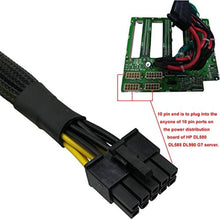 Load image into Gallery viewer, COMeap GPU Power Cable for HP DL580 DL585 DL980 G7 Server, 10 Pin to Dual PCI-E 8 Pin(6+2) Power Adapter Splitter 25-in(63.5cm), Black_4689
