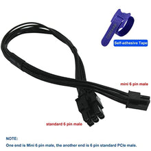 Load image into Gallery viewer, COMeap Mini 6 Pin to 6 Pin PCI Express Video Card Power Adapter Cable for Mac Pro G5 14-inch(35cm)(Pack of 2), Black_4516

