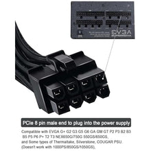 Load image into Gallery viewer, COMeap PCIE Cable for EVGA, PCIe 8 Pin Male to Dual PCIe 8 Pin (6+2) Male GPU Power Cable for EVGA Power Supply 25-inch(63cm) Black, Blackxpcs_4497
