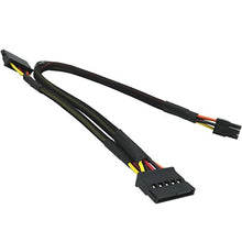 Load image into Gallery viewer, COMeap SATA Power Cable for Dell Inspiron 3653 3650 Series, SATA 15 Pin x2 to Mini 6 Pin ATX Adapter Compatible Part No. GP2JM 13-inch(33cm)_1
