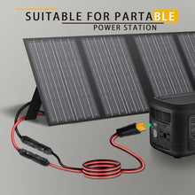 Load image into Gallery viewer, COMeap Solar Panel Cable for Ecoflow Anker SOLIX 12AWG, 10FT/3M Compatible with MC-4 to XT60 Plug Solar Panel Connector Adapter Extension for Portable Power Station Solar Generator RV, Black_4497
