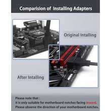 Load image into Gallery viewer, COMeap USB 3.0 90 Degree Motherboard Adapter, 19Pin Male to Female L Turn Right Angle Extension Power Adapter for Desktop Motherboard Internal Header Up AngledPack of 2, UPAngledwithCase_4974
