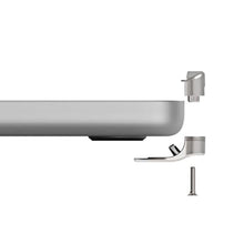 Load image into Gallery viewer, Compulocks Ledge Lock Adapter and keyed Cable Lock for M1, M2, M3, &amp; M4 MacBook Pro 16" Silver_8225
