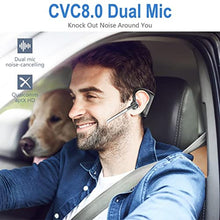Load image into Gallery viewer, Conambo Bluetooth Headset 5.2 with CVC8.0 Dual Mic Noise Cancelling Bluetooth Earpiece 16Hrs Talktime Wireless Headset for Truck Driver iPhone Android Cell Phones, Black_775
