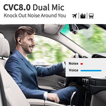 Load image into Gallery viewer, CONAMBO Bluetooth Headset V5.1, 16 Hrs HD Talktime CVC8.0 Dual Mic Noise Cancelling Hands Free Bluetooth Earpiece for Cell Phone iPhone Android Driving Business Office_1529
