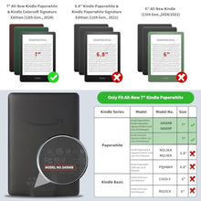 Load image into Gallery viewer, COO Case for 7" All-New Kindle Paperwhite 12th Gen 2024 &amp; Kindle Colorsoft Signature Edition 2024, Slim Lightweight Shell TPU Leather Protective Cover with Auto Sleep/Wake_3477
