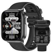 Load image into Gallery viewer, coolhenry Smart Watch with Earbuds, Bluetooth Earphones Built-in,1.85'' Fitness Tracker Watch with Heart Rate/Sleep/SpO2 Monitor 100+ Sports Modes Compatible for Android &amp; iPhone, Black_1
