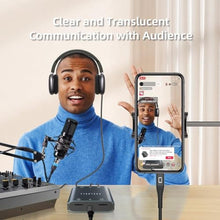 Load image into Gallery viewer, COOLSELL Audio Interface, Stereo 24Bit/192kHz USB C &amp; iPhone Guitar Interface for Recording, Live Streams and Podcasting, Compatible with iPhone, iPad, Mac, Android and PC, SpaceGray_3824
