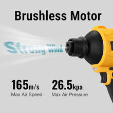 Load image into Gallery viewer, Cordless Compressed Air Duster Compatible with DeWalt 20V MAX Battery (Tool Only), 4-in-1 Portable Blower Inflator Vacuum Deflator, 360MPH, 51,000 RPM Brushless Motor, 3-Speed for PC Cleaning, Air Bed_822
