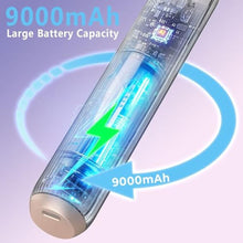 Load image into Gallery viewer, Cordless Curling Iron Rechargeable,USB Rechargeable 9000 mAh Cordless Hair Curler,4 Temp Setting Travel Battery Powered Curling Iron,2 in 1 Portable Hair Straightener and Curler, RoseGold_224
