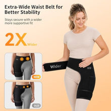 Load image into Gallery viewer, Cordless Heated Massage for Hip/Sciatica Pain Relief with 5000mAh Power Bank Hip Heating Pad Support Brace with Hot Physical Therapy Lower Back/Thigh/Buttock, Best Gift for Family, Black_900
