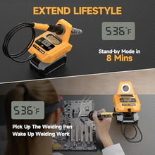 Load image into Gallery viewer, Cordless Soldering Station Compatible with Dewalt 20V Max Battery - Digital Display, Soldering Iron Station Fast Heating Up Soldering Station for DIY, Appliance Repair (Battery Not Included), Whiteyellow_7701
