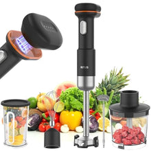 Load image into Gallery viewer, Cordless Stick Immersion Blender 5-in-1, Ritus 13000RPM Soup Blender Rechargeable Handheld Mixer For Baby Food &amp; Smoothies, Variable Speed, Dishwasher-Safe, Mixing Beaker, Chopper, Whisk Milk Frother, Black_1
