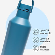 Load image into Gallery viewer, Corkcicle Classic Sport Canteen Insulated Water Bottle - Keeps Beverages Cold 25 Hours - Triple Insulated - Summer Drinkware Gift - Keeps Drinks Ice Cold - Leak-Proof Cap - 32 oz - North Shore, NorthShore_5540

