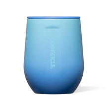 Load image into Gallery viewer, Corkcicle Classic Stemless Wine Tumbler - Keeps Drinks Cold for 6 Hours - Triple-Insulated Stainless Steel - Non-Slip Bottom - Summer Drinkware Gift - Keeps Drinks Ice Cold - 12 oz - Boom Box Blue, BoomBoxBlue_1
