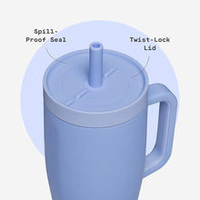 Load image into Gallery viewer, Corkcicle Cruiser - Insulated Tumbler with Handle - Keeps Drinks Cold 20 Hours - Spill-Proof Dual Lid - Triple-Insulated - Summer Drinkware Gift - Keeps Drinks Ice Cold - 22 oz - Periwinkle_5951
