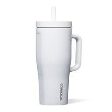 Load image into Gallery viewer, Corkcicle Cruiser - Insulated Tumbler with Handle - Keeps Drinks Cold 20 Hours - Spill-Proof Dual Lid - Triple-Insulated - Summer Drinkware Gift - Keeps Drinks Ice Cold - 22 oz - Gloss White_1
