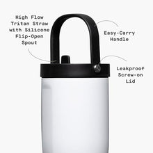 Load image into Gallery viewer, Corkcicle Go Cup XL - Leak-Proof Travel Tumbler - Triple Insulated Stainless Steel Water Bottle - Easy-Carry Handle - Summer Drinkware Gift - Keeps Drinks Ice Cold - 30 oz - Gloss White, GlossWhite_5521
