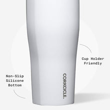 Load image into Gallery viewer, Corkcicle Go Cup XL - Leak-Proof Travel Tumbler - Triple Insulated Stainless Steel Water Bottle - Easy-Carry Handle - Summer Drinkware Gift - Keeps Drinks Ice Cold - 30 oz - Gloss White, GlossWhite_5522
