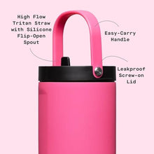 Load image into Gallery viewer, Corkcicle Go Cup XL - Leak-Proof Travel Tumbler - Triple Insulated Stainless Steel Water Bottle - Easy-Carry Handle - Summer Drinkware Gift - Keeps Drinks Ice Cold - 30 oz - Dragonfruit_5506
