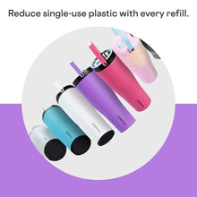 Load image into Gallery viewer, Corkcicle Go Cup XL - Leak-Proof Travel Tumbler - Triple Insulated Stainless Steel Water Bottle - Easy-Carry Handle - Summer Drinkware Gift - Keeps Drinks Ice Cold - 30 oz - Varsity Blue, VarsityPurple_5547
