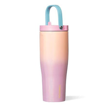Load image into Gallery viewer, Corkcicle Go Cup XL - Leak-Proof Travel Tumbler - Triple Insulated Stainless Steel Water Bottle - Easy-Carry Handle - Summer Drinkware Gift - Keeps Drinks Ice Cold - 30 oz - Lover, OmbreLover_1
