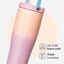 Load image into Gallery viewer, Corkcicle Go Cup XL - Leak-Proof Travel Tumbler - Triple Insulated Stainless Steel Water Bottle - Easy-Carry Handle - Summer Drinkware Gift - Keeps Drinks Ice Cold - 30 oz - Lover, OmbreLover_5498
