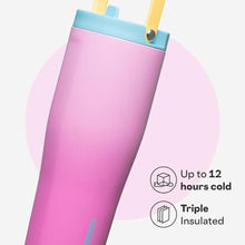 Load image into Gallery viewer, Corkcicle Go Cup XL - Leak-Proof Travel Tumbler - Triple Insulated Stainless Steel Water Bottle - Easy-Carry Handle - Summer Drinkware Gift - Keeps Drinks Ice Cold - 30 oz - Pink Pop, PinkPop_5525
