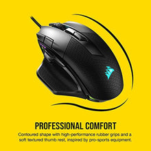 Load image into Gallery viewer, Corsair NIGHTSWORD RGB Gaming Mouse for FPS, MOBA - 18,000 DPI - 10 Programmable Buttons - Weight System - iCUE Compatible - Black_2322
