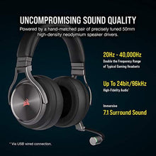 Load image into Gallery viewer, Corsair Virtuoso RGB Wireless SE Gaming Headset - High-Fidelity 7.1 Surround Sound W/Broadcast Quality Microphone, Memory Foam Earcups, 20 Hour Battery Life, Gunmetal_232
