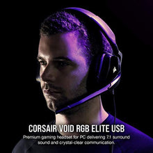 Load image into Gallery viewer, Corsair Void RGB Elite USB Premium Gaming Headset with 7.1 Surround Sound, Carbon_224
