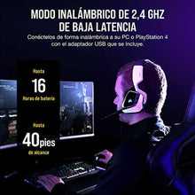 Load image into Gallery viewer, Corsair Void RGB Elite Wireless Gaming Headset 7.1 Surround Sound Omni-Directional Microphone Microfiber Mesh Earpads Up to 40ft Range iCUE Compatible PC, Mac, PS5, PS4 White_2509
