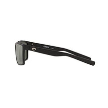Load image into Gallery viewer, Costa Del Mar Men's Rinconcito Rectangular Sunglasses, Matte Black/Grey Silver Mirrored Polarized-580g, 60 mm, MatteBlackGreySilverMirroredPolarizedg_772
