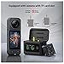 Load image into Gallery viewer, Coyktonty Fast Battery Charger for Insta360 X5,Simultaneous Charging of 2 Batteries with LED Display, Supports PD Fast Charging with Misro SD Card Slot and Lanyard (Batteries No Included)_563
