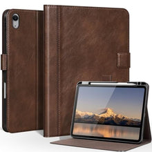 Load image into Gallery viewer, CPNVWA Leather Case for iPad Air 11" M4/M3/M2,iPad Air 10.9" 5th/4th Gen, DarkBrown_1
