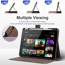 Load image into Gallery viewer, CPNVWA Leather Case for iPad Air 11" M4/M3/M2,iPad Air 10.9" 5th/4th Gen, DarkBrown_736

