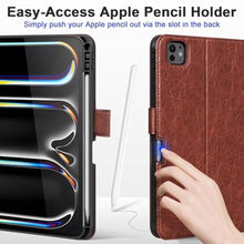 Load image into Gallery viewer, CPNVWA Leather Case for iPad Pro 11 Inch M5 2025 / M4 2024, Red_215

