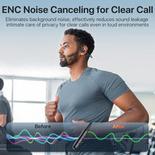 Load image into Gallery viewer, CPTEA Bluetooth Headset with Microphone, Open Ear Headphones, Dual Connect Bluetooth 5.4 Headphones with Noise Cancelling &amp; Mute, Wireless Headset with Mic for Work, Mobile, Tablets, Laptops - Black_381
