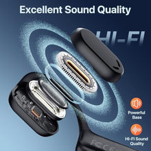 Load image into Gallery viewer, CPTEA Bluetooth Headset with Microphone, Open Ear Headphones, Dual Connect Bluetooth 5.4 Headphones with Noise Cancelling &amp; Mute, Wireless Headset with Mic for Work, Mobile, Tablets, Laptops - Black_382
