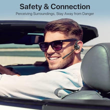 Load image into Gallery viewer, CPTEA Bluetooth Headset with Microphone, Open Ear Headphones, Dual Connect Bluetooth 5.4 Headphones with Noise Cancelling &amp; Mute, Wireless Headset with Mic for Work, Mobile, Tablets, Laptops - Black_383
