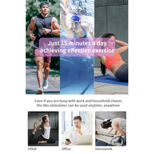 Load image into Gallery viewer, CrazySun Ab Stimulator Belt, Tactical x Abs Stimulator Muscle Toner Home Office Workout Equipment for Abdomen Orange_1320
