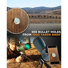 Load image into Gallery viewer, CreativeXP HD Spotting Scope with Tripod 20-60x80mm - BAK 4 Prism Spotting Scopes for Target Shooting Hunting Astronomy Bird Watching - 100% Waterproof Shockproof IP67 - Phone Adapter and Clicker, Green_2217
