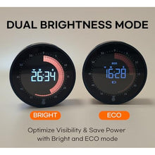 Load image into Gallery viewer, CREAVIVA Visual Digital Timer - 60 Min Countdown &amp; Count Up, Large LED Screen with Red Visual Disc, Magnetic Silent Timer for Kids, Seniors, Classroom, Kitchen Cooking, ADHD &amp; Autism Productivity Tool, Black_5694
