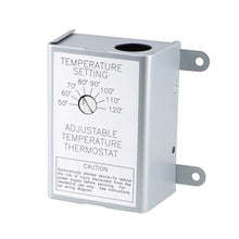 Load image into Gallery viewer, Criditpid 58033 Single Speed Adjustable Thermostat for Lomanco F0510B2944, F0510B2497, 35407, Broan 97009317 Power Vent Attic Fan Motor., Silver_1
