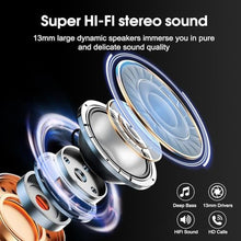 Load image into Gallery viewer, Csasan Wireless Earbuds Bluetooth 5.3 Headphones, 40H Playtime in-Ear Earphones, Mini Bluetooth Earbuds with ENC Noise Cancelling Mic, Deep Bass Stereo Ear Buds, LED Display, IPX7 Waterproof Earphones, Black_4669
