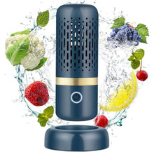 Load image into Gallery viewer, Cudinham Fruit and Vegetable Purifier Cleaner Washing Machine Upgraded Capsule Shape Disinfection OH-ion Purification Technology for Cleaning Veggie Grains Rice Meat Seafood, Blue Ocean_1
