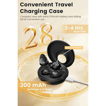 Load image into Gallery viewer, CuiSuto Sleep Earbuds for Side Sleepers Wireless Bluetooth Headphones Mini Invisible Earplugs Small Design Comfortable in-Ear Ear Buds Noise Blocking for Sleeping Working Hiking-Black_1962
