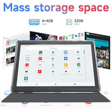 Load image into Gallery viewer, CUPEISI Tablet Android 14, 7 inch Tablet with Case, 8GB RAM+32GB ROM/ 1TB Expandable Tableta, 1.6Ghz Quad-core Processor Computer, 1024 * 600 IPS 7'' HD Touch Screen, 5MP Camera, WiFi, Game, Bluetooth, Black_1043
